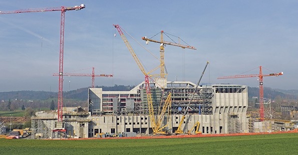 KVA in Perlen: Bauarbeiten gehen in die entscheidende Phase