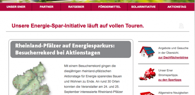 Informationsportal für die Energie-Spar-Inatiative: www.unser-ener.de